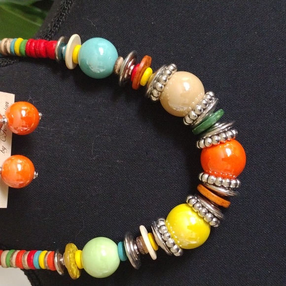 ck design stunning necklace and earring set - Picture 3 of 4